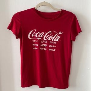 Red Coca-Cola shirt!
